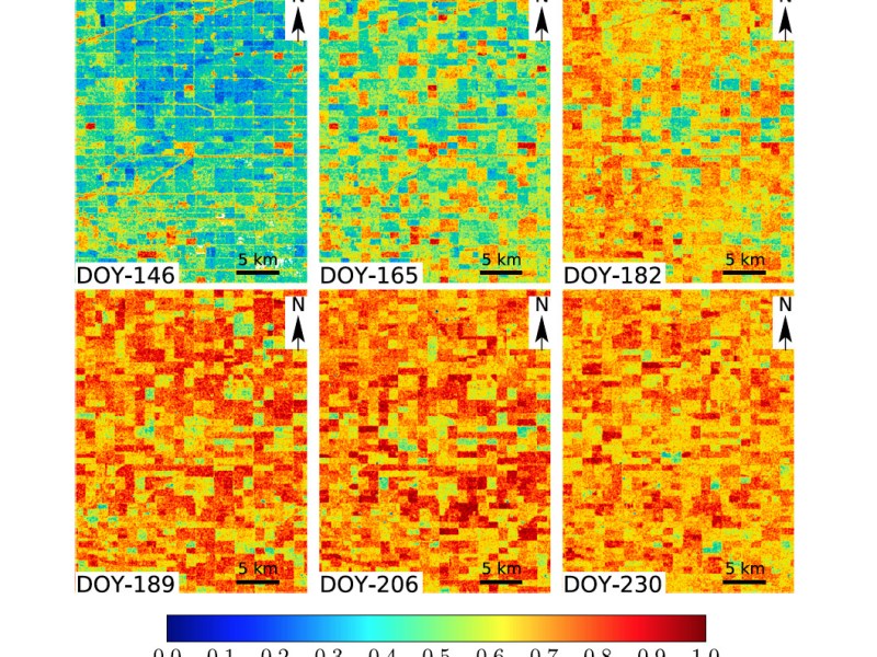 Dual-Polarimetric Descriptors From Sentinel-1 GRD SAR Data for Crop Growth&nbsp;Assessment